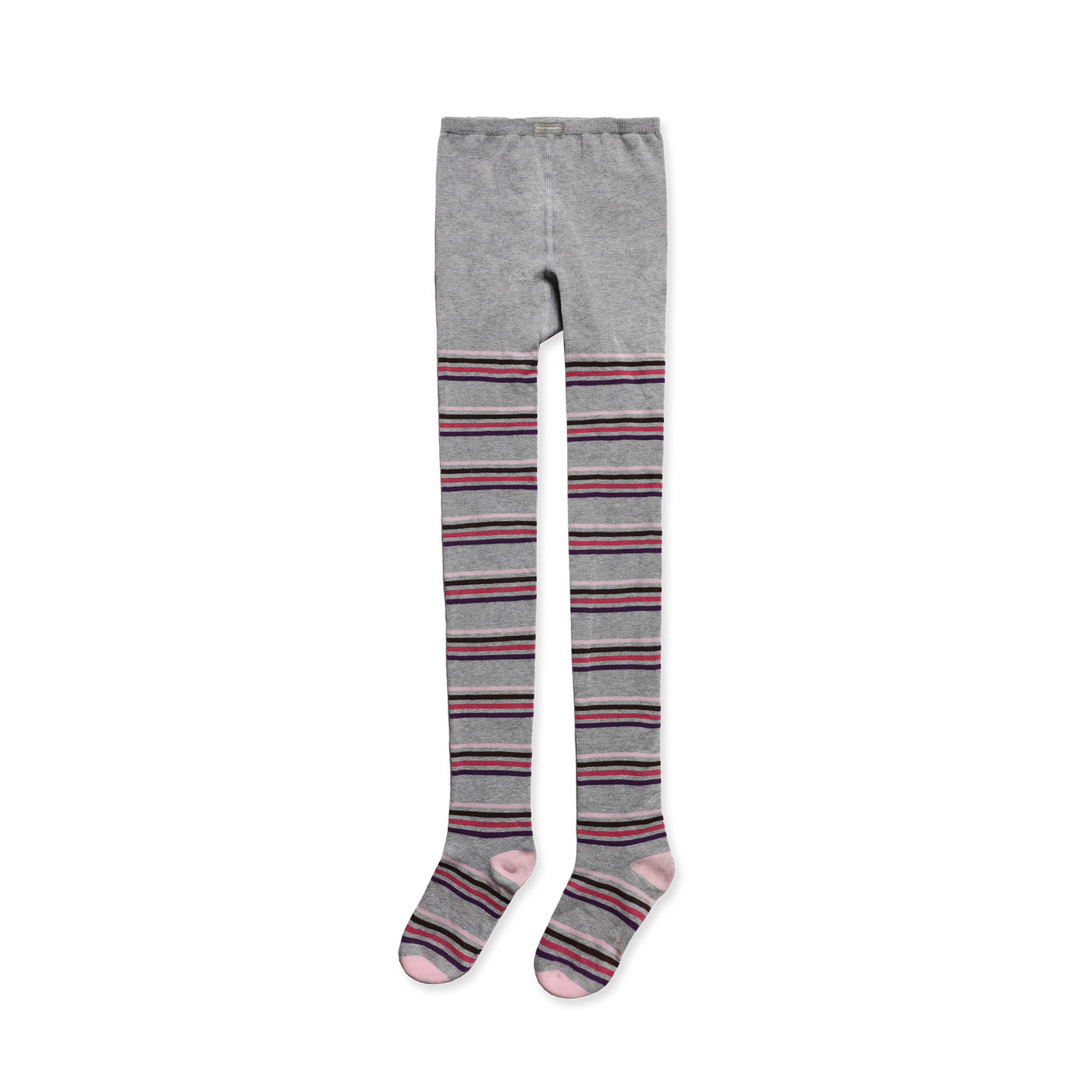 thumbnail for Moromoro vintage niche design contrasting pink purple striped tights