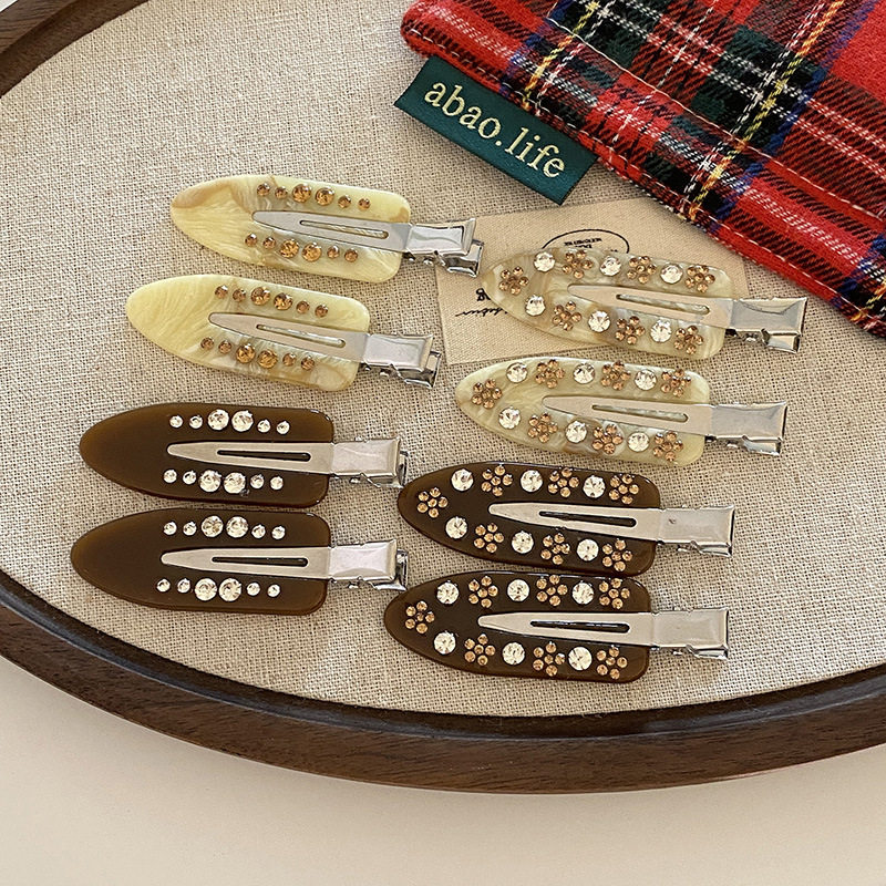 法式复古老钱风emijay同款花朵水钻醋酸无痕发夹小众刘海夹发饰,饰品/流行首饰/时尚饰品新,发饰,淘宝优惠券,粉丝福利购,淘宝优惠卷