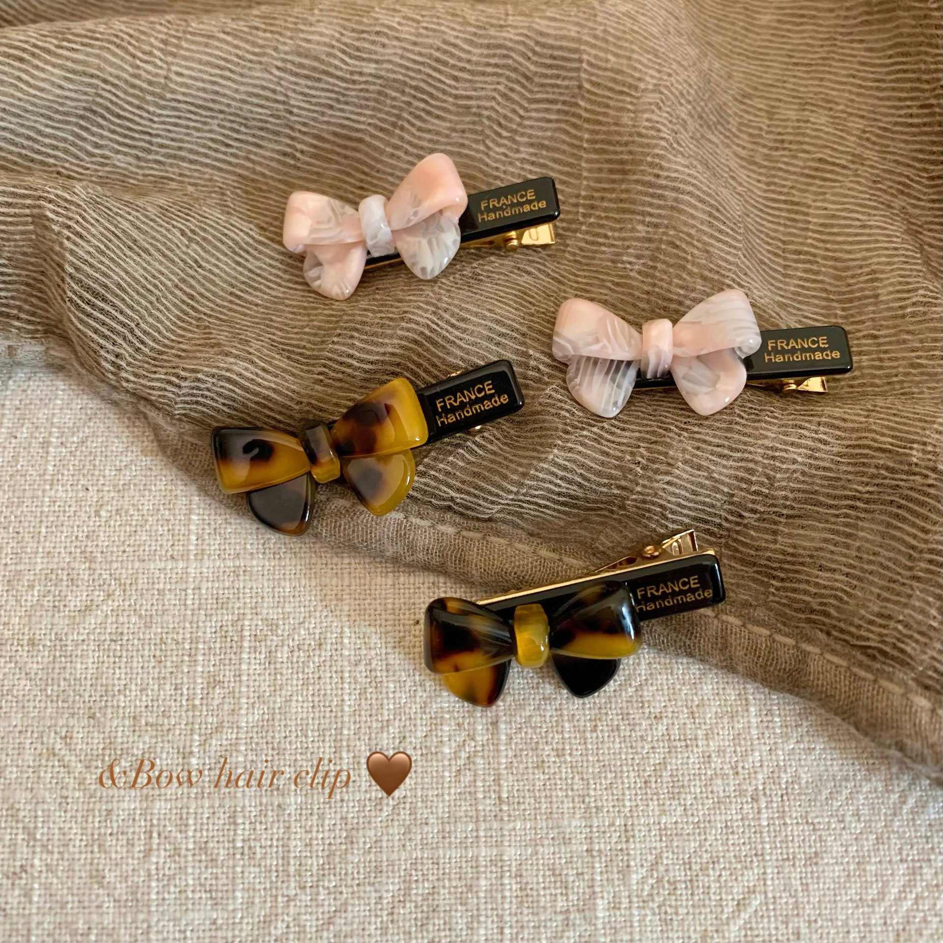 法式复古蝴蝶结醋酸字母发夹鸭嘴夹2026新款早秋甜美刘海碎发夹子,饰品/流行首饰/时尚饰品新,发饰,淘宝优惠券,粉丝福利购,淘宝优惠卷