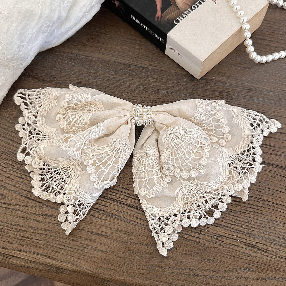 小众轻奢气质蝴蝶结弹簧夹女后脑勺盘发头饰发夹2025新款高端发饰