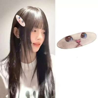 yk2辣妹明星同款猫咪发夹女2026新款甜美可爱刘海侧边夹小众发卡