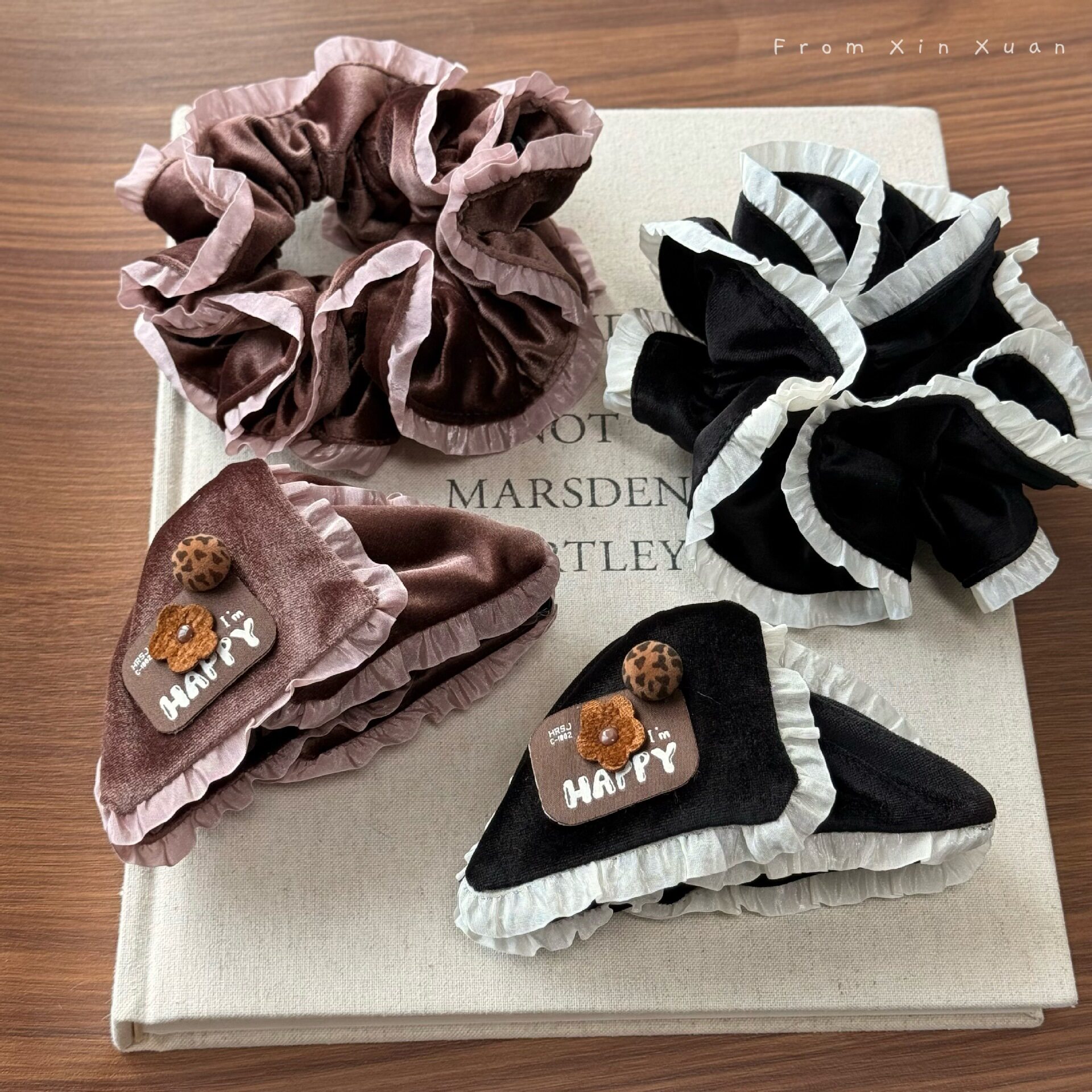 秋冬高级感丝绒方巾大肠发圈女韩系超大低马尾头绳慵懒风发饰新款