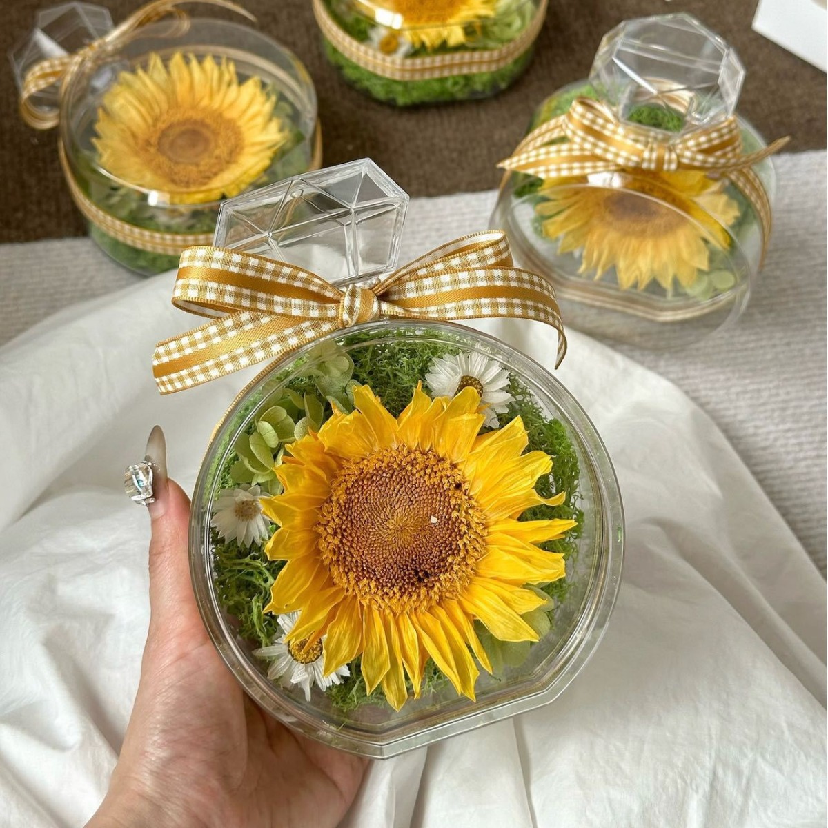 毕业季向日葵永生花真花送闺蜜