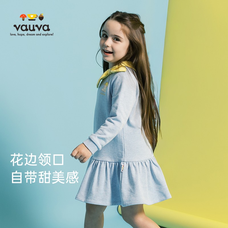 Vauva小王子联名女童公主裙秋冬