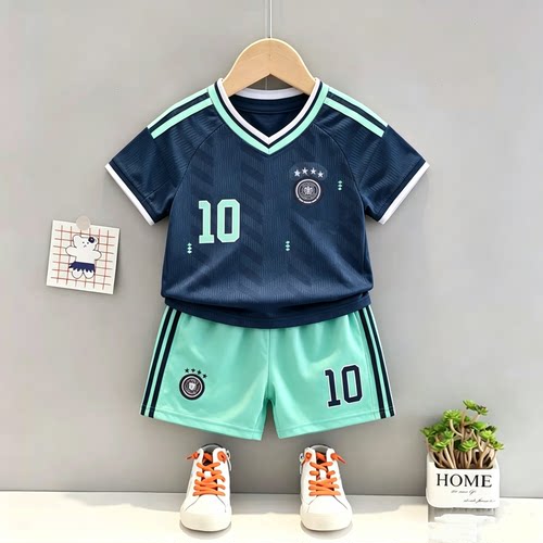 26世界阿根廷杯儿童足球服男童夏运动速干10号梅西7号c罗短袖球衣