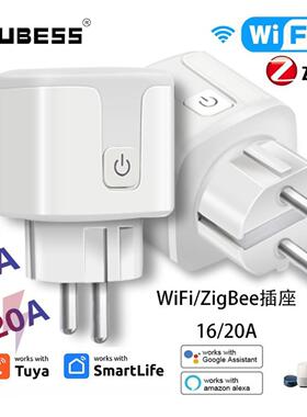 tuya涂鸦智能WiFi / ZigBee带计量16A / 20A插座电量统计远程控制