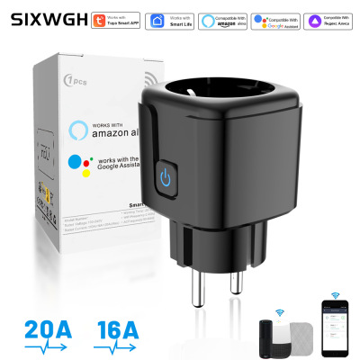 欧法规涂鸦WiFi智能插座转接插座定时语音远程Alexa手机APP