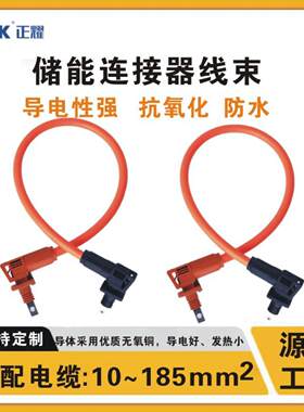 正耀 储能柜连接EV线束 光伏连接器线束200A新能源电池插头线