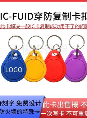 FUID门禁卡电梯卡复制卡IC带防火墙电梯加密卡13.56MHZ空白门禁卡
