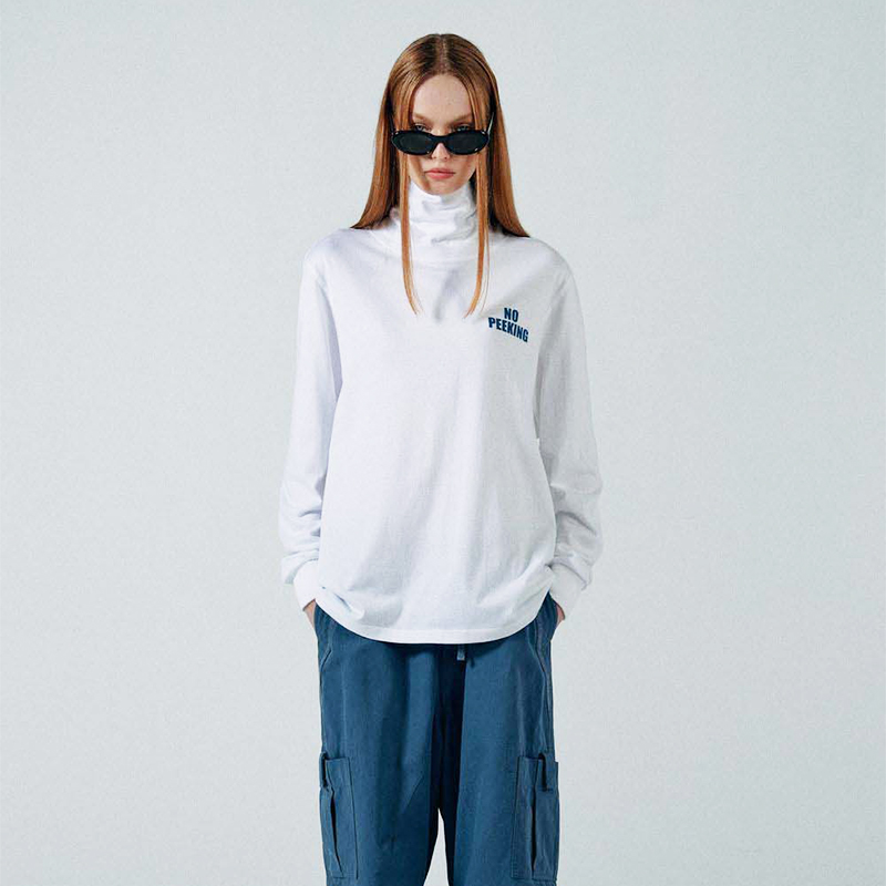 SCULPTOR半高领休闲长袖打底衫