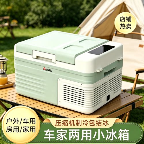 志高车载迷你冰箱冷冻12V/24V