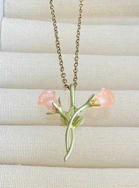 森系小众设计冷淡风锁骨链