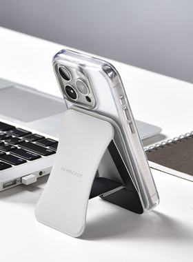 DEVILCASE悬浮磁吸支架多角度折叠创意双面强磁皮革桌面通用支架