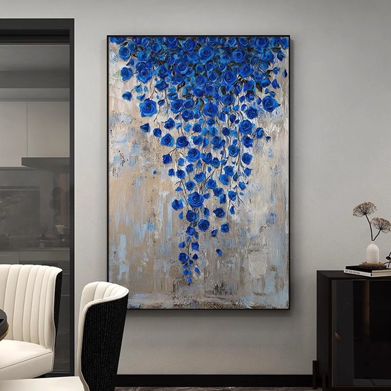 高级2024尽头挂画轻奢玄关高端壁画装饰画客厅走廊发财树新款