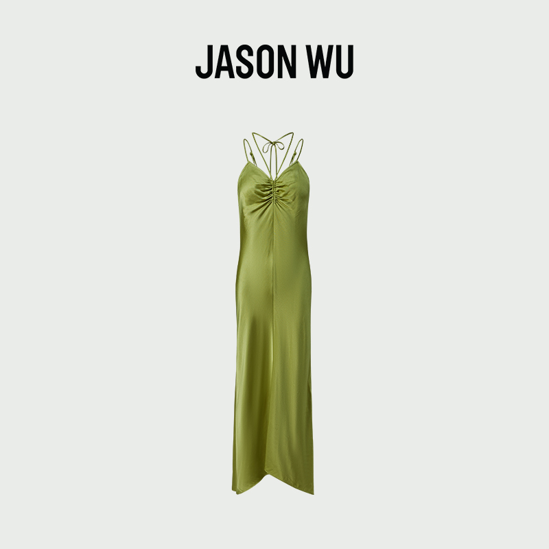 JASON WU 专柜同款服饰 23年早秋新款时尚吊带系带连衣裙女