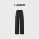 J系列羊毛混纺纯色简约百搭慵懒风直筒堆叠阔腿休闲裤 JASON 女
