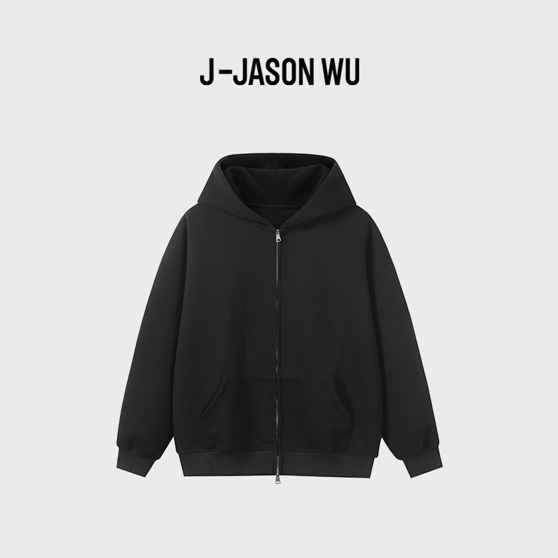 JASON WU秋冬开衫连帽卫衣重磅外穿宽松通勤