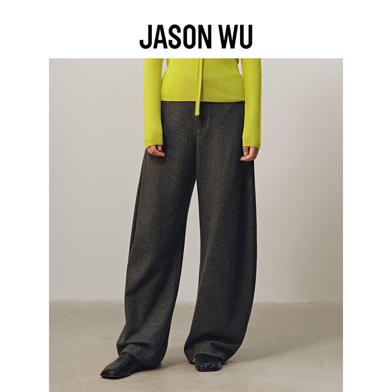 jasonwu羊毛面料裤子