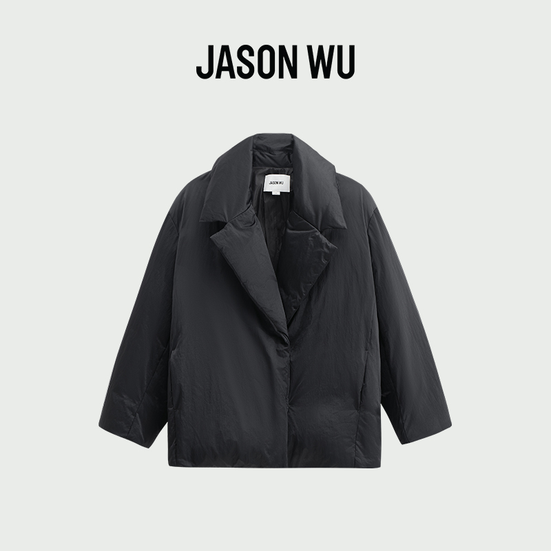 jasonwu通勤锦纶翻领
