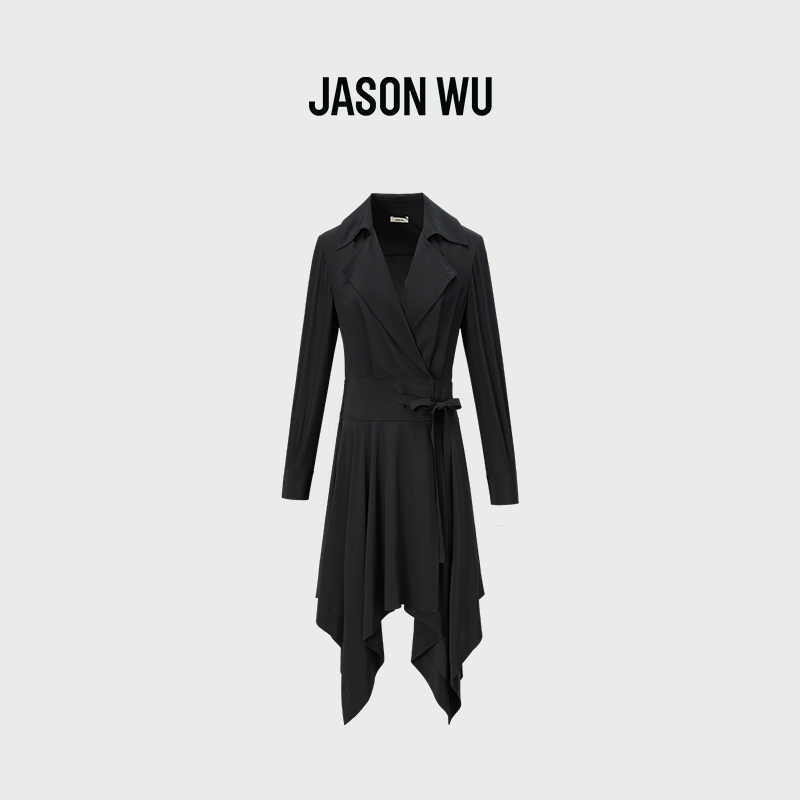 长袖真丝jasonwu连衣裙
