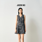 JASON 裙 牛仔连衣裙女士V领气质通勤复古无袖 WU2026年春季 新款