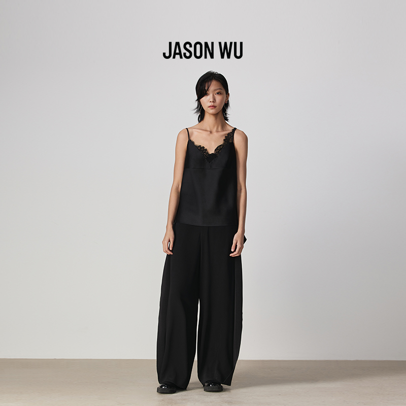 JASON WU2025秋季新款直筒时尚潮流宽松显瘦侧搭片设计西装裤裤子