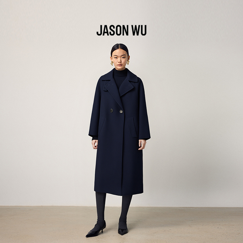 jasonwu绵羊毛长款通勤