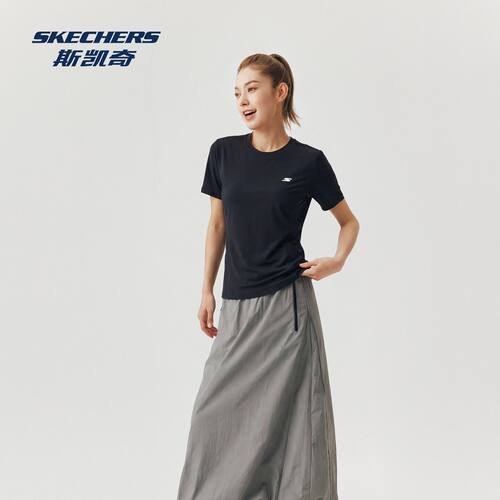 斯凯奇女士2026新款速干休闲短袖