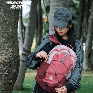Skechers斯凯奇男女同款耐磨耐脏大容量户外运动双肩背包P225U012