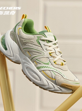 Skechers斯凯奇男鞋秋冬款网面老爹鞋防滑耐磨休闲运动鞋183199