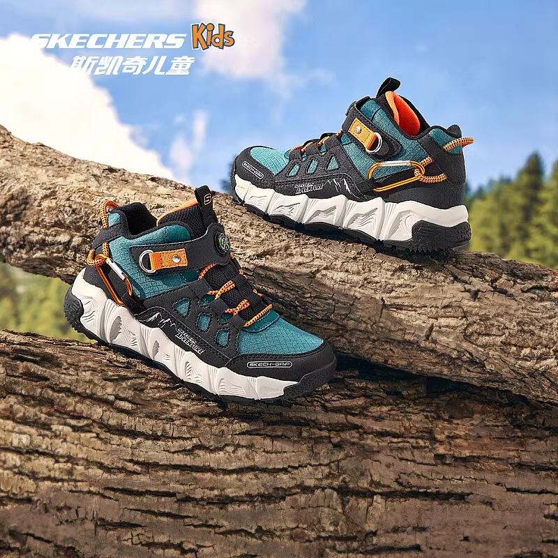 斯凯奇秋冬男童魔术贴轻质运动鞋