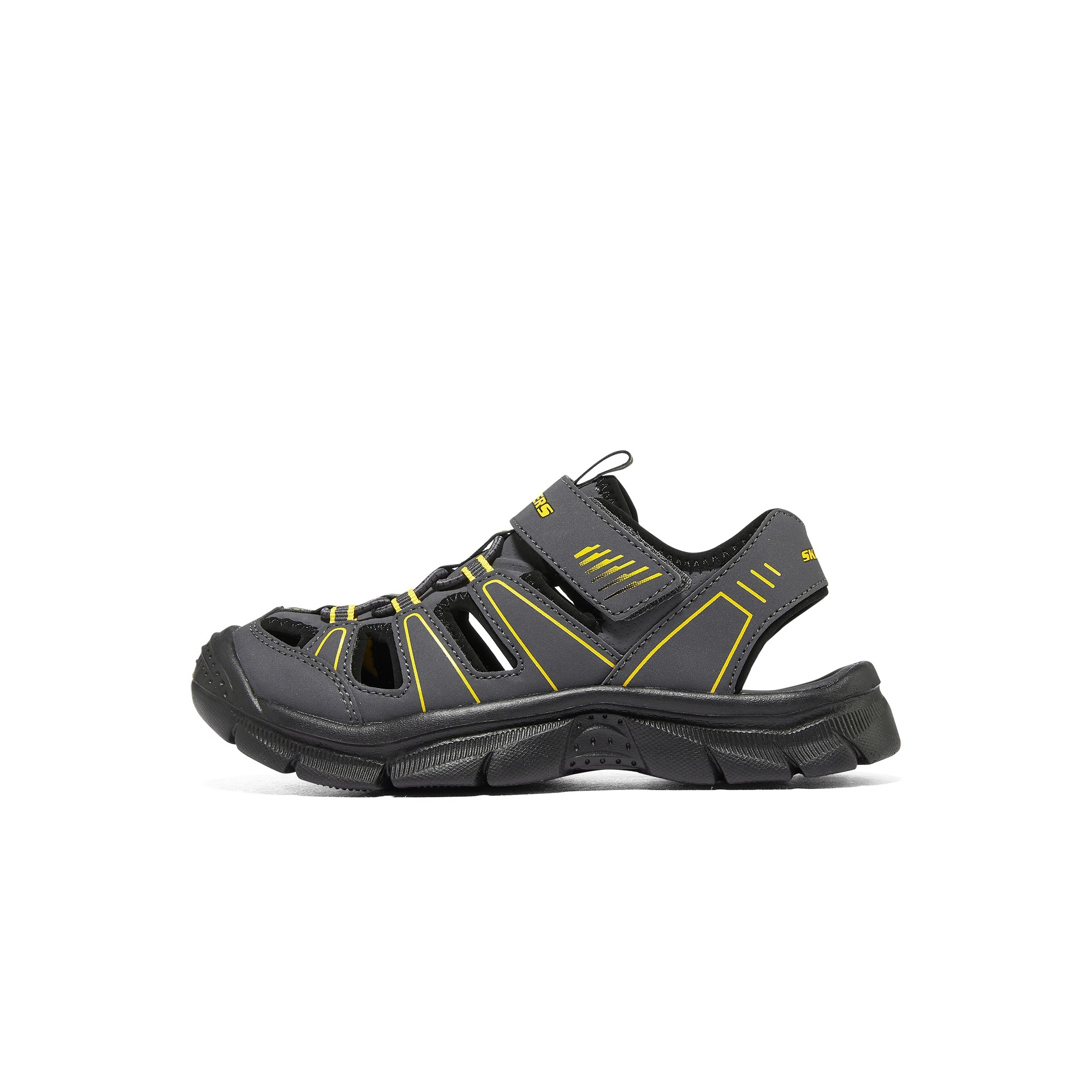 Skechers斯凯奇大童魔术贴软底洞洞鞋休闲透气运动凉鞋406520L