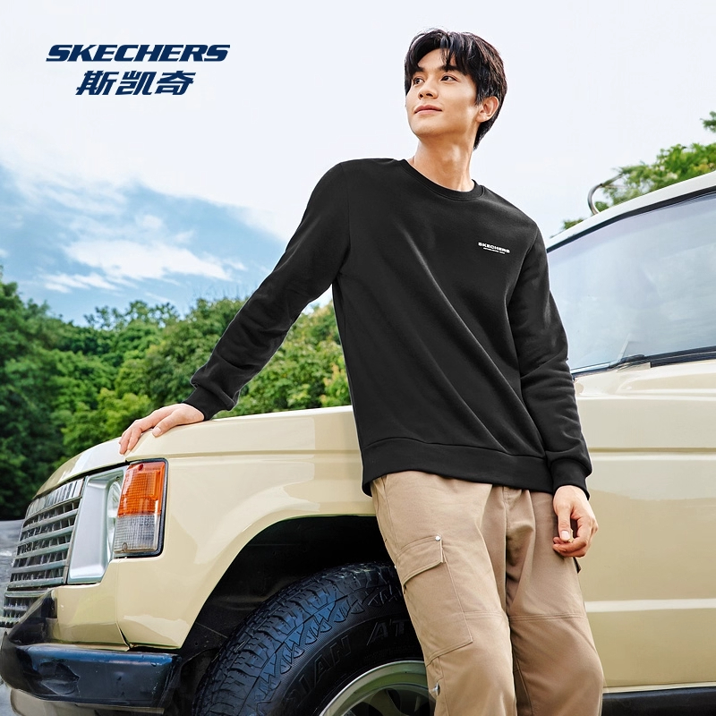 Skechers斯凯奇男士加绒保暖卫衣