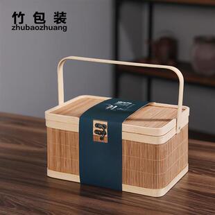 023年中秋节月饼空礼品盒定制外包装老竹翁2阳澄湖大闸蟹包装竹盒