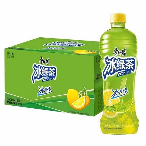 康师傅冰绿茶柠檬口味500ml*15瓶