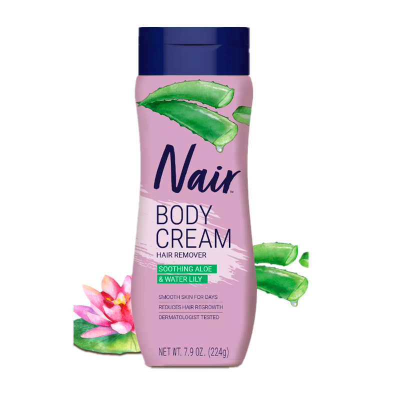 现货美国Nair奈尔脱毛膏腋下私处比基尼Wax乳液Hair Remover224克