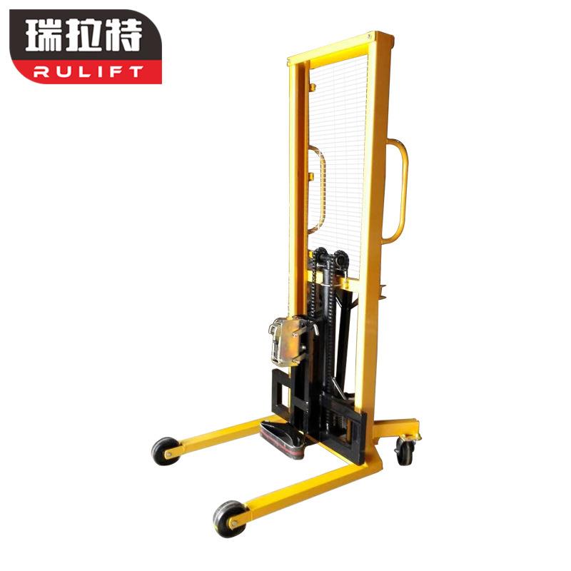 DT400手动液压油桶堆高车 油桶堆高机 油桶装卸车