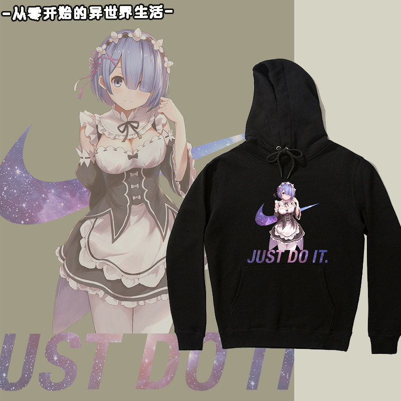 从零开始的异世界生活蕾姆卫衣连帽男女爱蜜莉雅周边动漫衣服纯棉