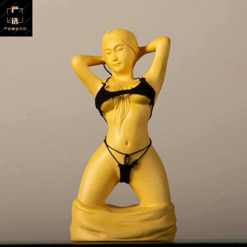 小·米(m·i)生态同款木雕美女黄杨木雕美女手把玩