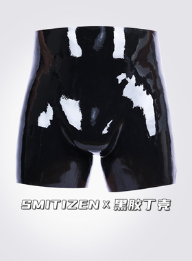 smitizen亮面鼓包裤三分裤硅胶紧身衣连体衣道具猛男mask