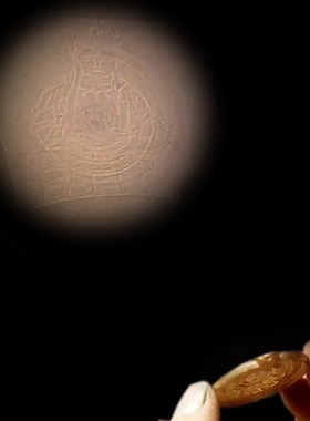 十二生肖八卦铜镜纯铜风水仿古怀镜结婚压腰随身小凸镜大平面家用