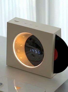 揽月蓝牙音箱时钟x家居装饰摆件生日礼物