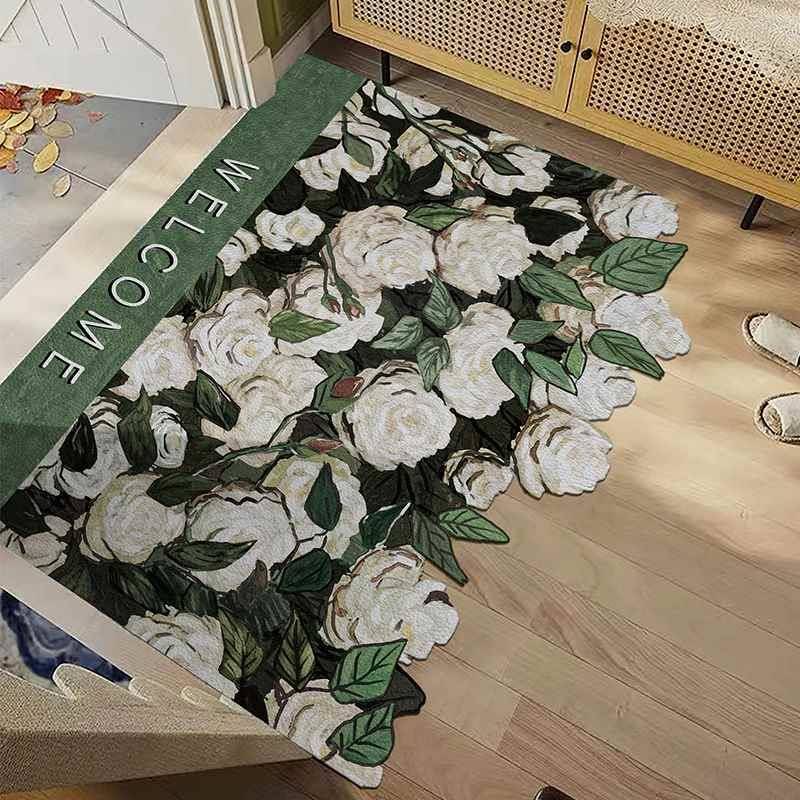 入户门剪玄关v地垫皮革可裁擦PCY洗大门口进门脚垫家用门垫pc地毯