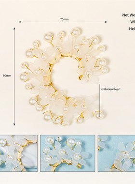 韩系仙美耳骨夹网红写真耳饰无耳C洞珍珠耳环森系耳夹手工个性耳