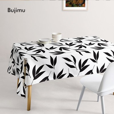 韩系桌布棉麻布j艺氛围感白色台布小清新中古风餐桌布艺小方桌桌