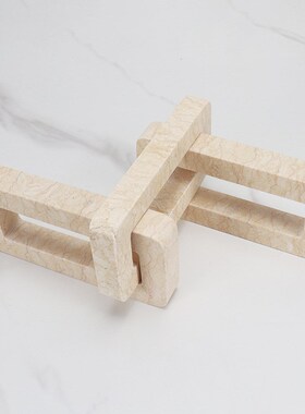 创意家居大理e石不规则高端摆件别墅玄关售楼处桌面装饰摆设工艺