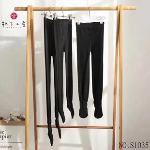 靴S1035下工房儿童裤袜 跳舞袜色打底连专裤中厚练功 用白舞蹈袜