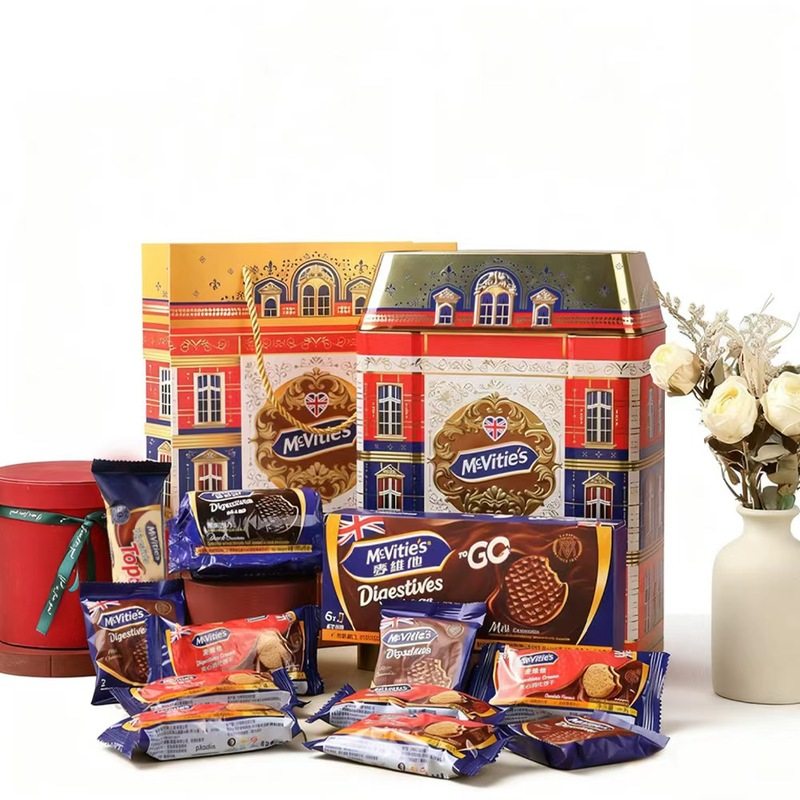 山姆超市代购 麦维他 英式城堡新年礼罐 巧克力夹心饼干零食礼盒