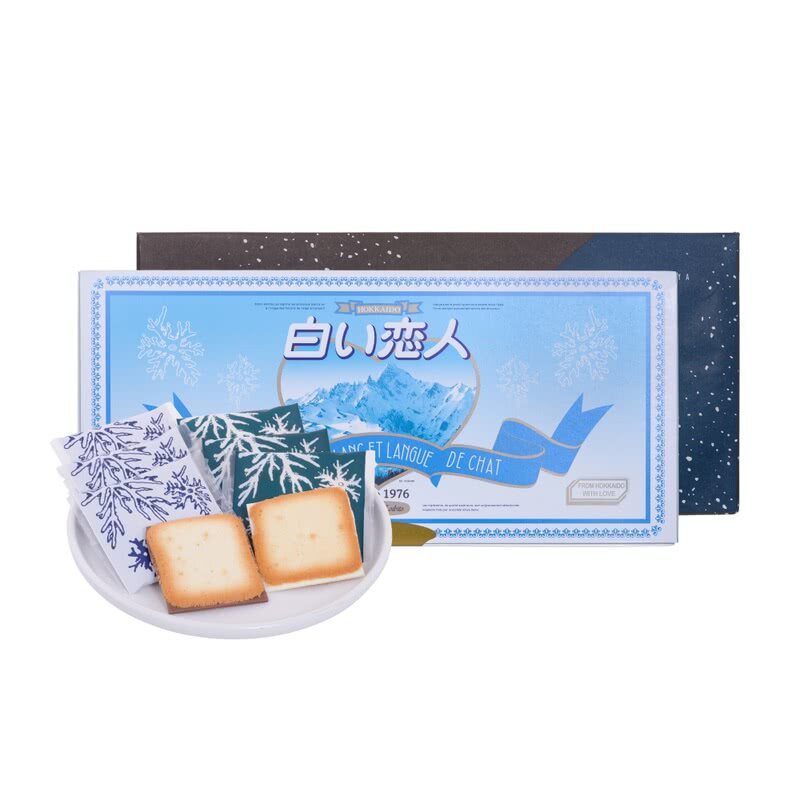 山姆超市代购 白色恋人 黑白混合巧克力夹心饼干247.2g 伴手礼盒