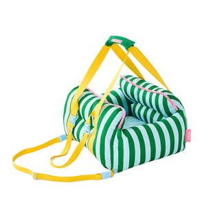 山姆代购 zeze 多功能宠物床 牛津布短毛绒 猫窝狗窝双卡扣车载包